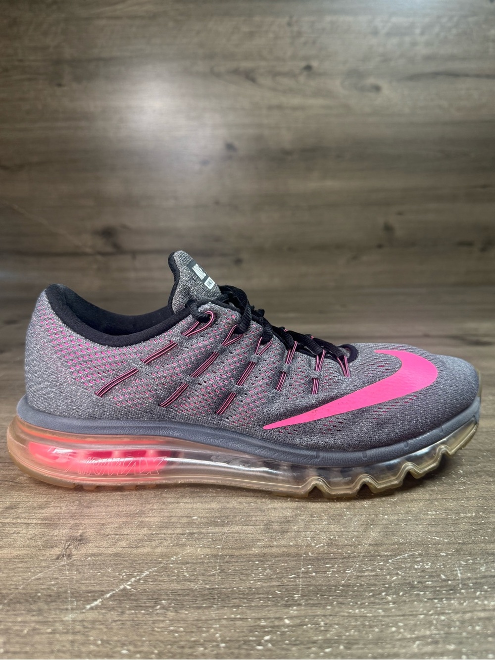 Nike Air Max Women’s 2016 (806772-016) Pink Grey Black Shoes 11